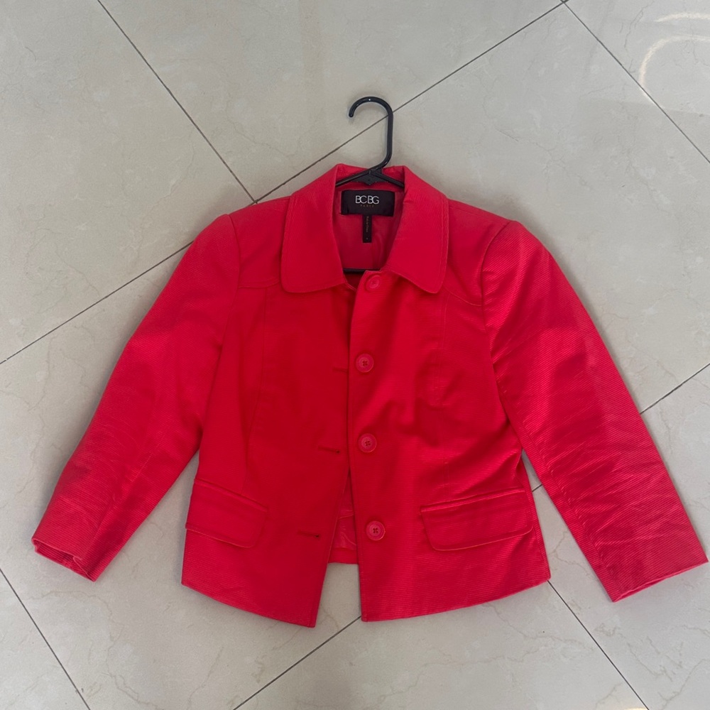 BCBG Vibrant Red Blazer